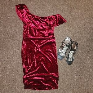 Red Velvet Dress